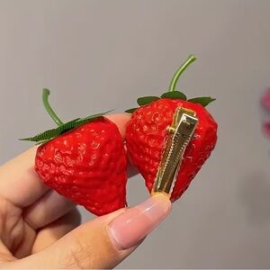 Strawberry Hair Clips